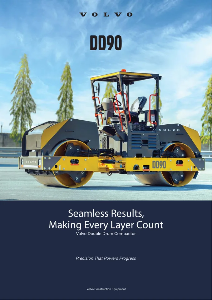 Volvo DD90 machine manual cover: Volvo DD90 Product brochure