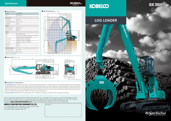 Kobelco SK350DLC-10 设备手册外胶层
