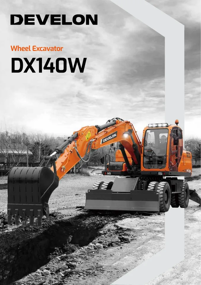 Doosan DX140W machine manual cover