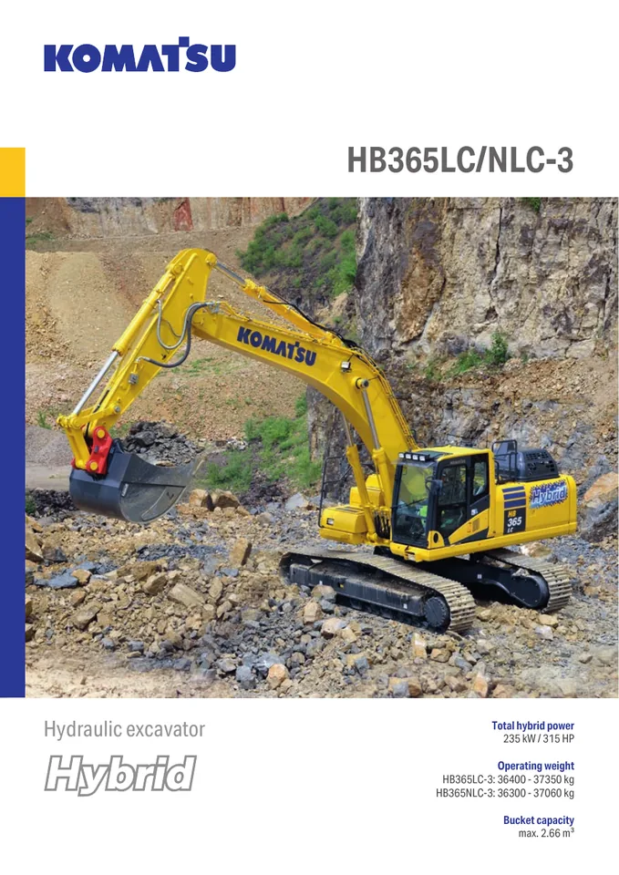 Komatsu HB365LC-3 machine manual cover: komatsu-hb365lc-3-b420acaf0f58-product-brochure