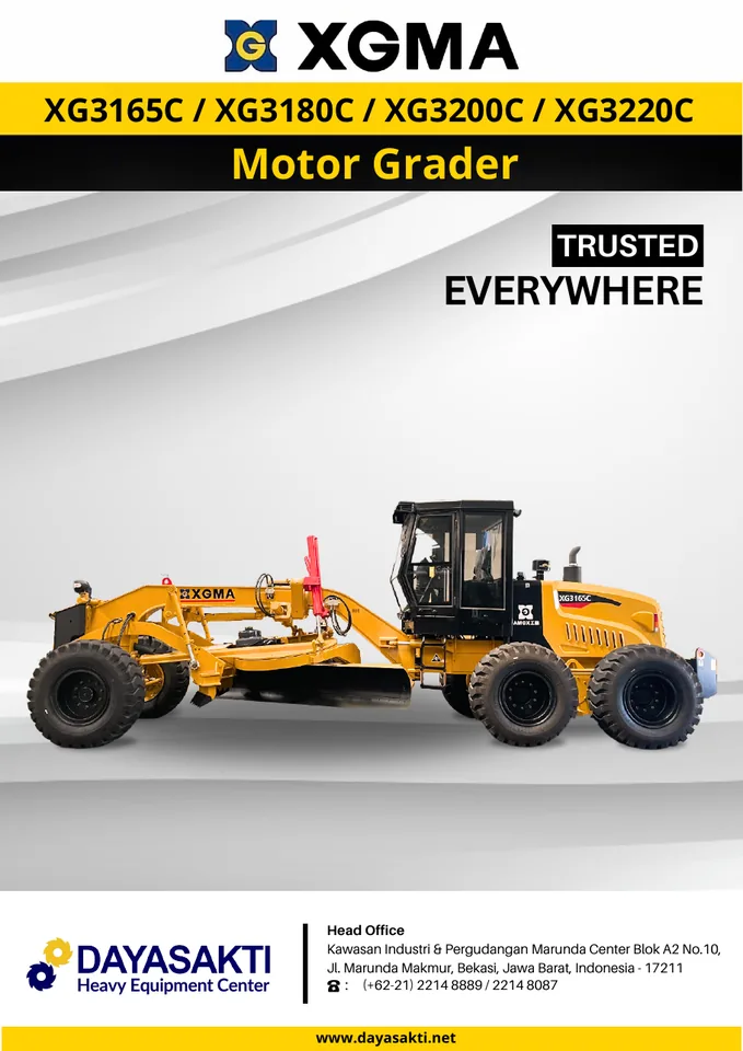 XGMA XG3165C machine manual cover: xgma-c-series-grader-dayasakti-brochure