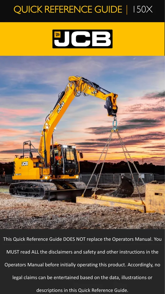 JCB 150X 设备手册外胶层
