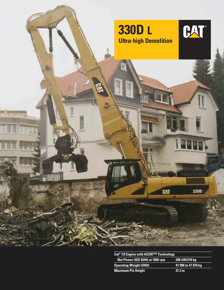 Caterpillar CAT®330D machine manual cover