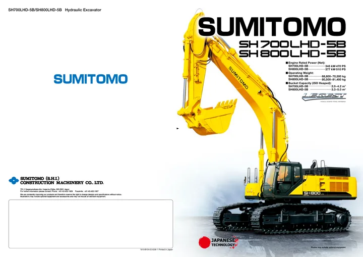Sumitomo SH800LHD-5 设备手册外胶层