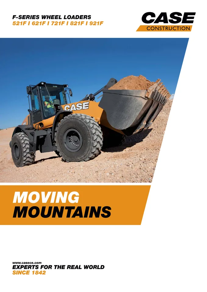Case 621F machine manual cover: Case 621F Product brochure