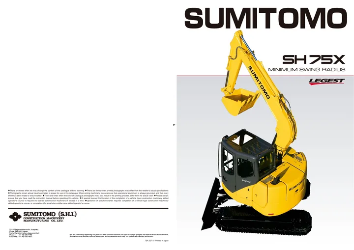 Sumitomo SH75X-3B 设备手册外胶层
