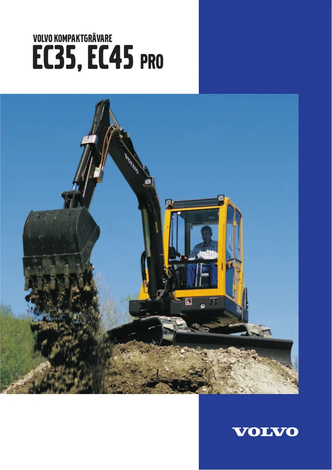 Volvo EC35 machine manual cover: Volvo EC35 Product brochure