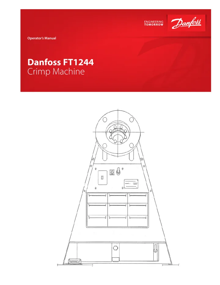 Danfoss FT1244 machine manual cover