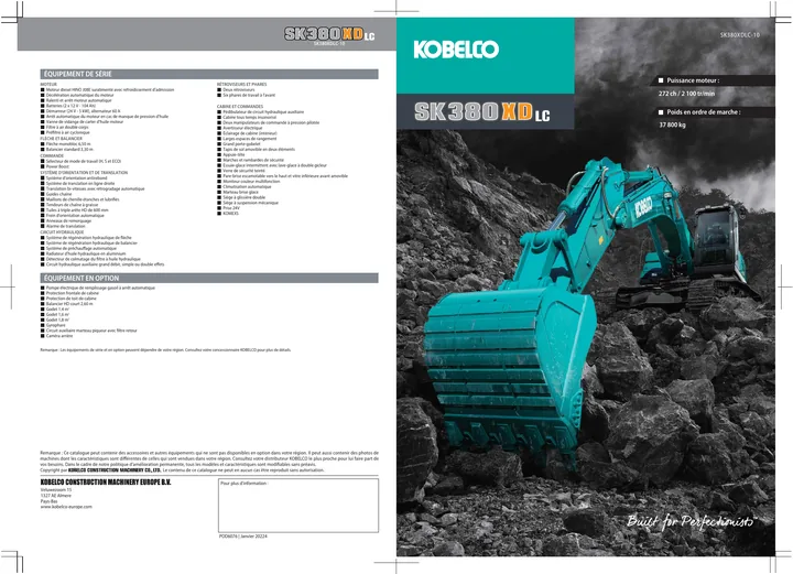 Kobelco SK380XDLC-10 设备手册外胶层