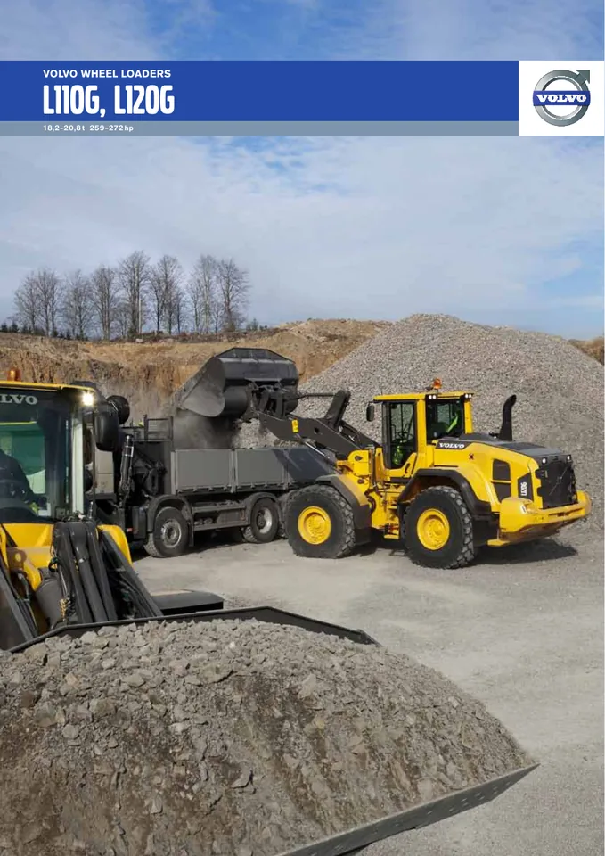Volvo L120G machine manual cover: Volvo L120G Product brochure