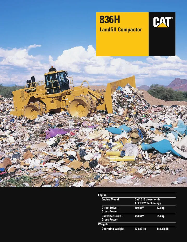 Caterpillar CAT®836H machine manual cover