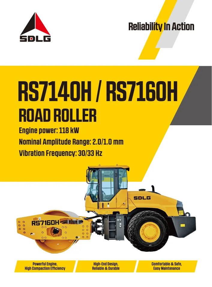 SDLG RS7160H machine manual cover: SDLG RS7160H Product brochure