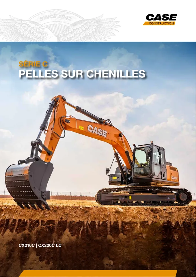 CASE CX210C · CX220C LC machine manual cover