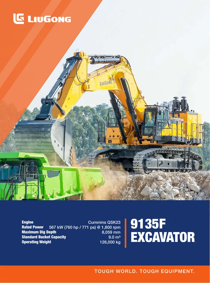 LiuGong 9135F machine manual cover