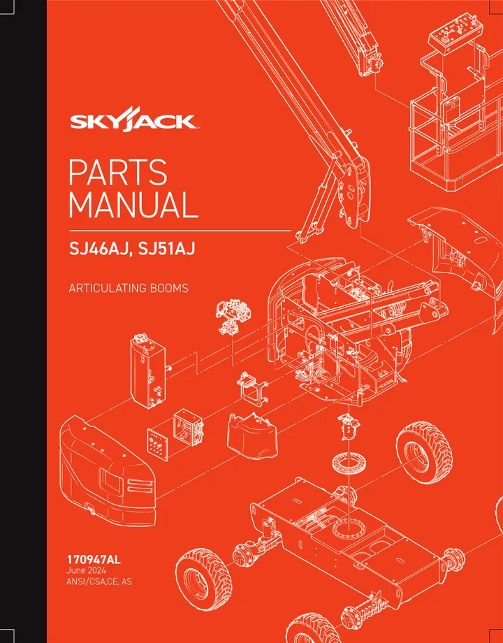 Skyjack SJ46AJ / SJ51AJ machine manual cover: Skyjack SJ46AJ / SJ51AJ Parts Manual