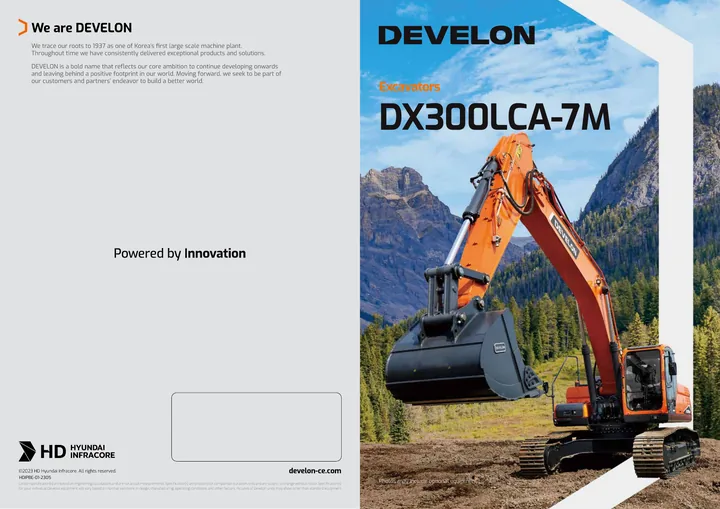 Doosan DX300LCA-7M machine manual cover