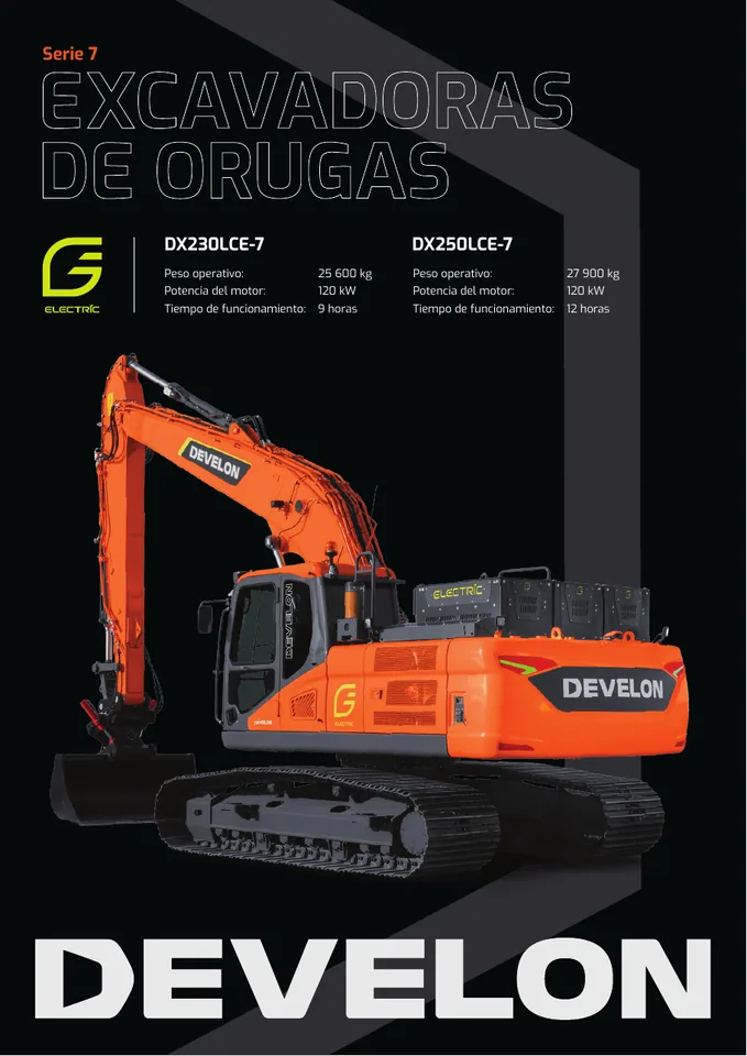 Doosan DX230LCE-7 · DX250LCE-7 machine manual cover