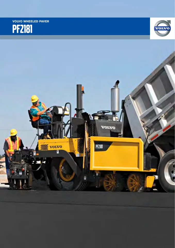 Volvo PF2181 machine manual cover: Volvo PF2181 Product brochure