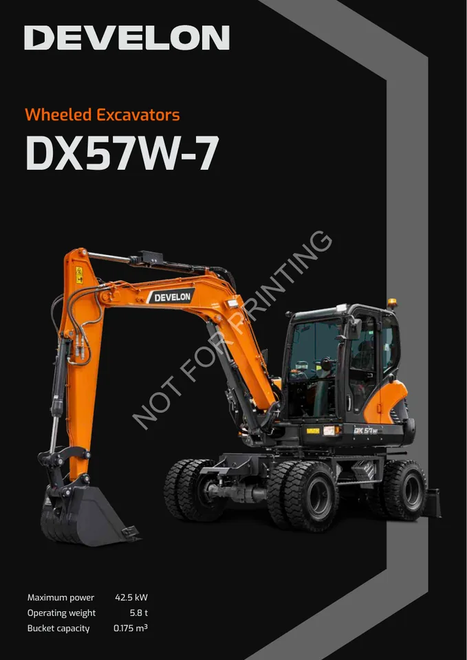 Doosan DX57W-7 machine manual cover