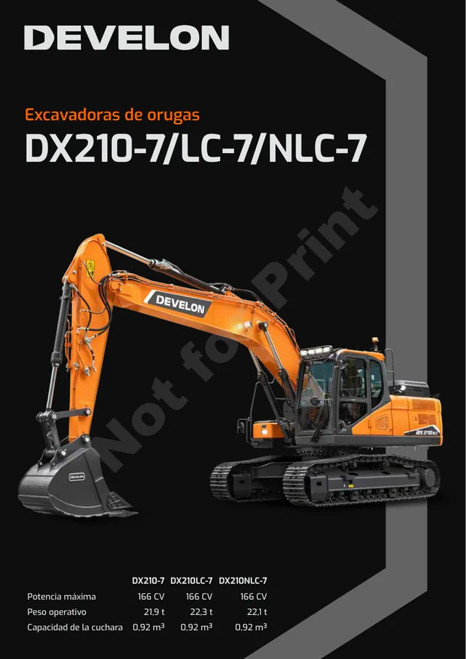 Doosan DX210-7 · DX210LC-7 · DX210NLC-7 machine manual cover