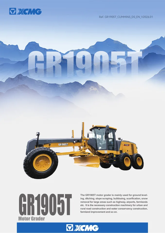 XCMG GR1905T machine manual cover: xcmg-gr1905t-be38d2d1fe-official-literature