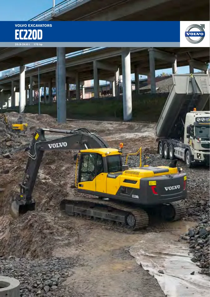 Volvo EC220D machine manual cover: Volvo EC220D Product brochure