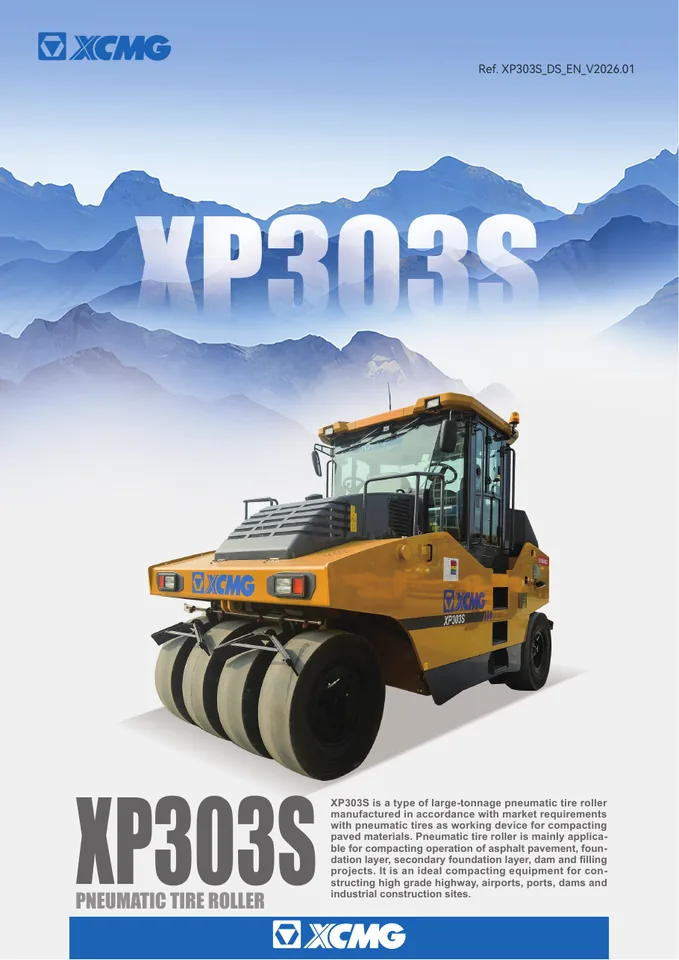 XCMG XP303S machine manual cover: xcmg-xp303s-63614fd51e-official-literature