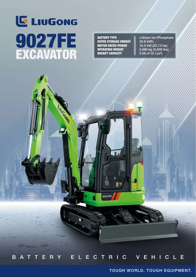 LiuGong 9027FE machine manual cover