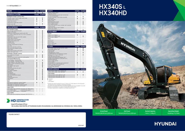 Hyundai HX340HD · HX340SL 设备手册外胶层