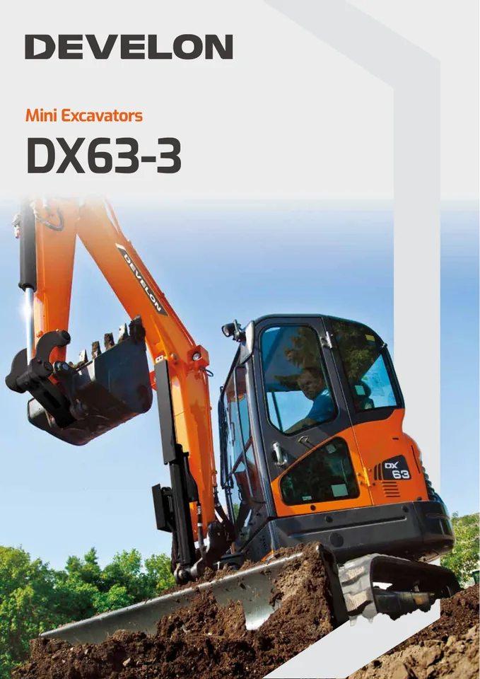 Doosan DX63-3 machine manual cover