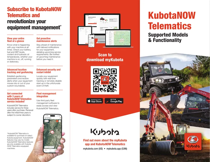 Kubota Kubota 设备手册外胶层