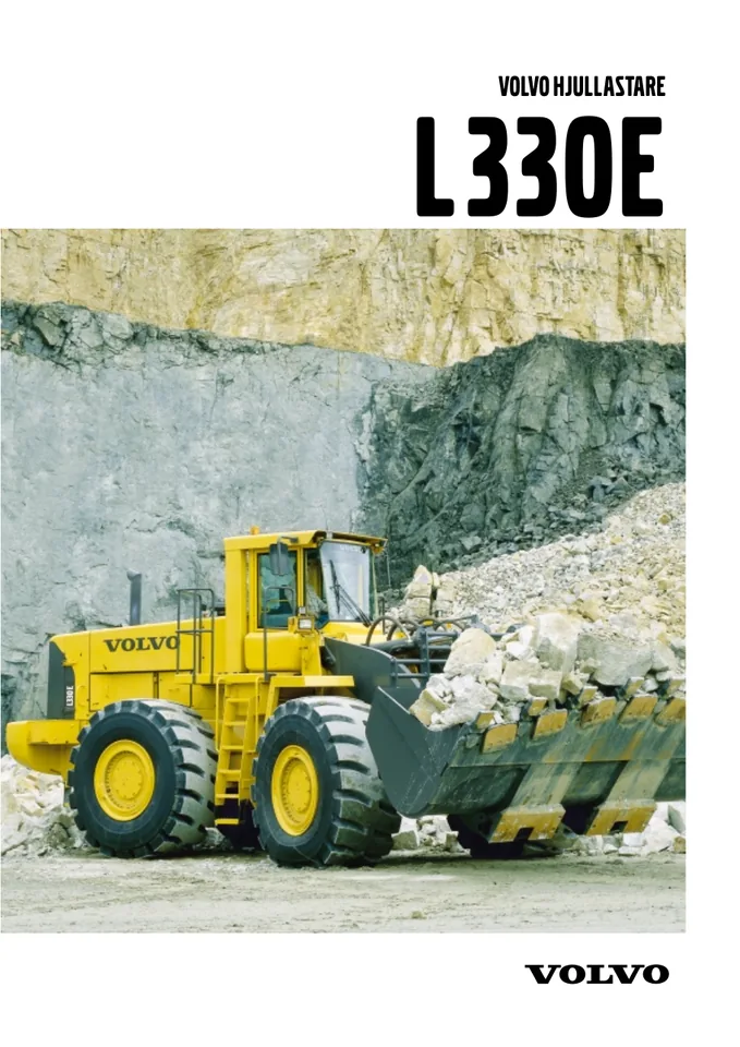 Volvo L330E machine manual cover: Volvo L330E Archived product document