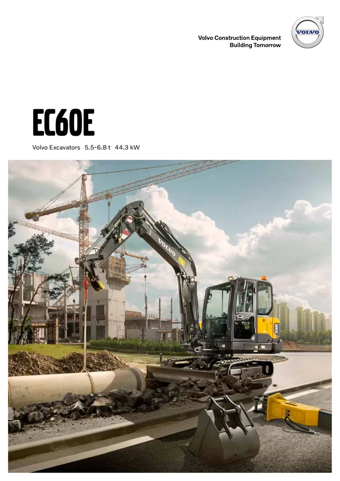 Volvo EC60E machine manual cover: Volvo EC60E Product brochure