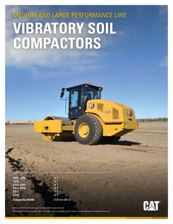 Caterpillar CAT®CS-12 machine manual cover: Caterpillar CAT®CS-12 Product brochure