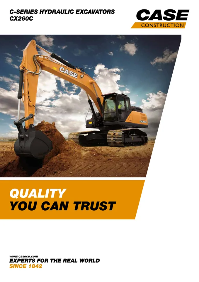 CASE CX260C machine manual cover