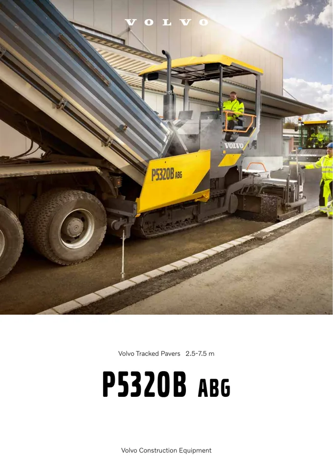Volvo P5320B ABG machine manual cover: Volvo P5320B ABG Product brochure