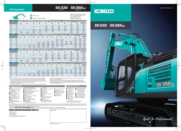 Kobelco SK330-10 machine manual cover: Kobelco SK330-10 Product brochure