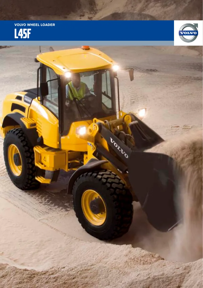 Volvo L45F machine manual cover: Volvo L45F Product brochure