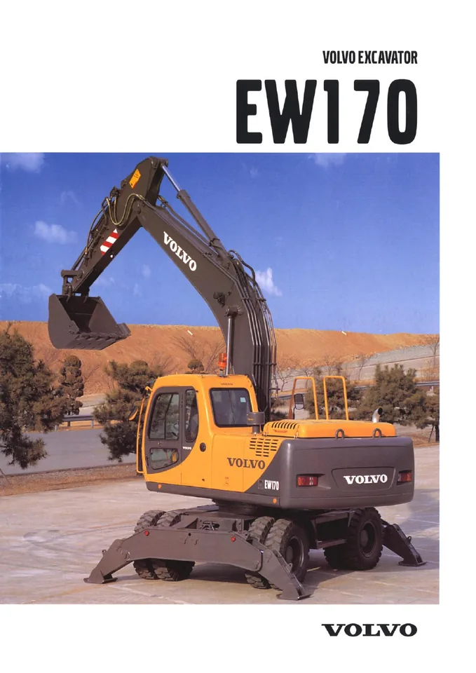 Volvo EW170 machine manual cover: Volvo EW170 Archived product document
