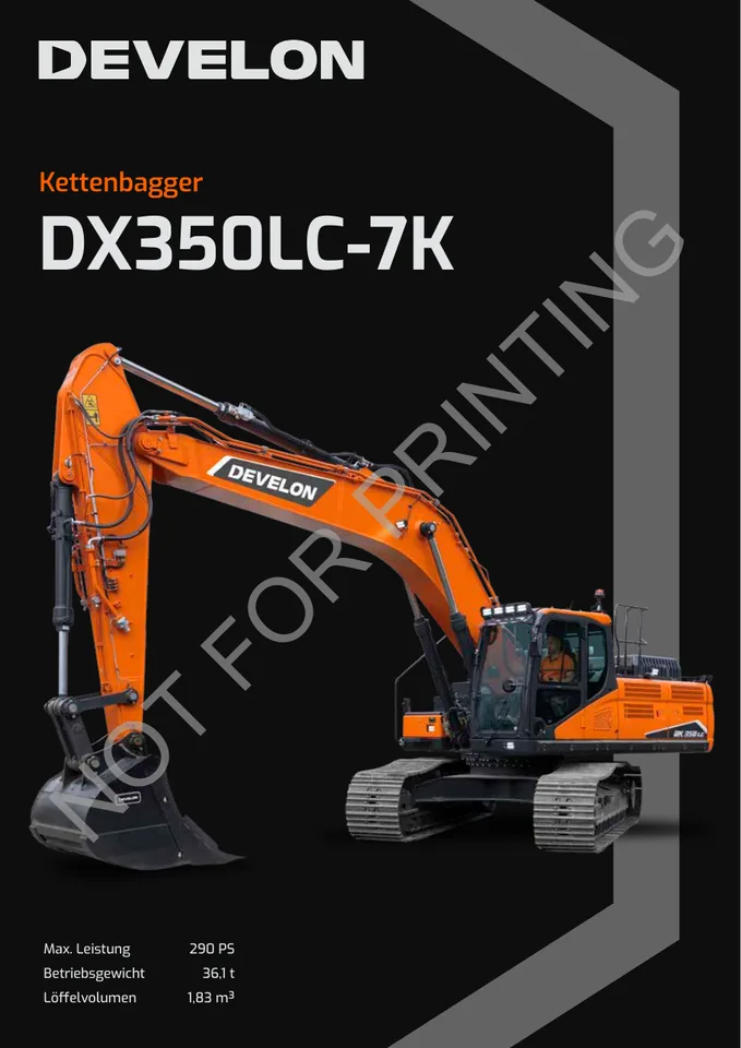 Doosan DX350LC-7K machine manual cover