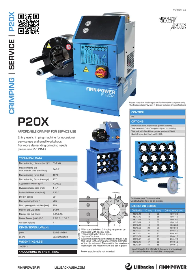 Finn Power P20X 设备手册封面