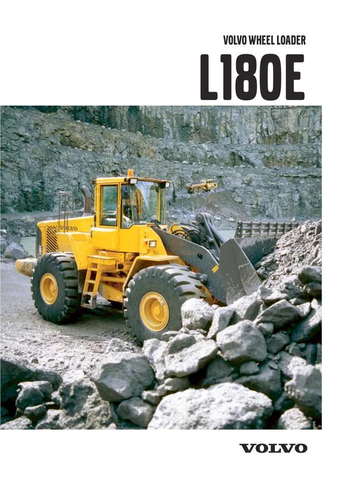 Volvo L180E machine manual cover: Volvo L180E Archived product document