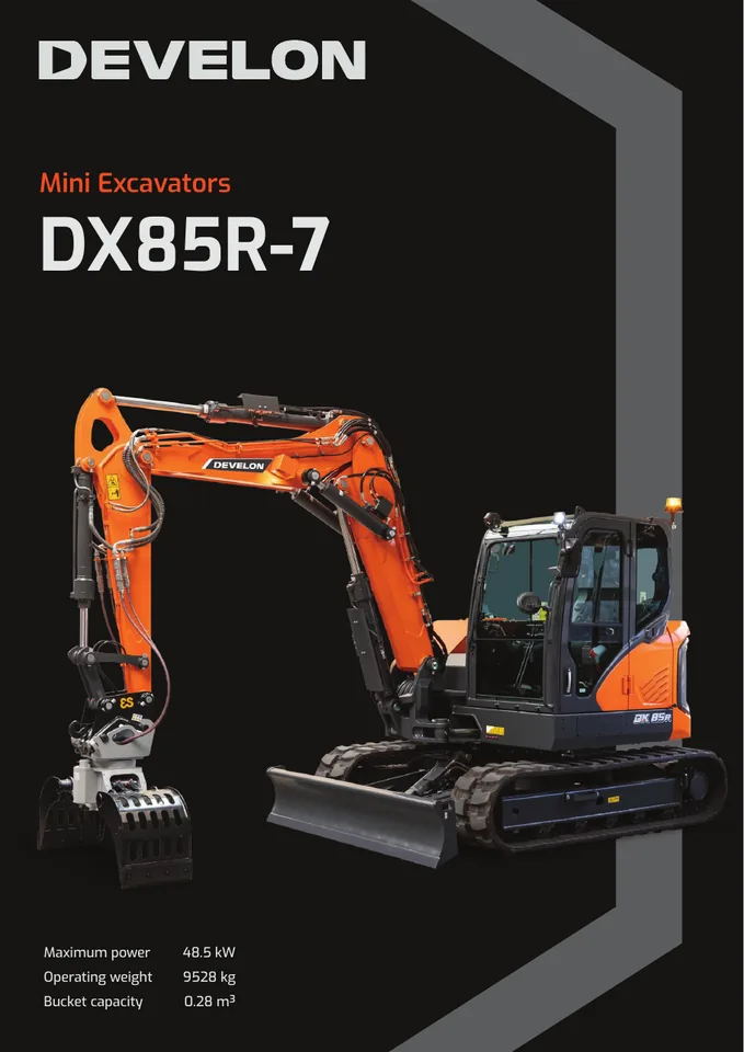 Doosan DX85R-7 machine manual cover