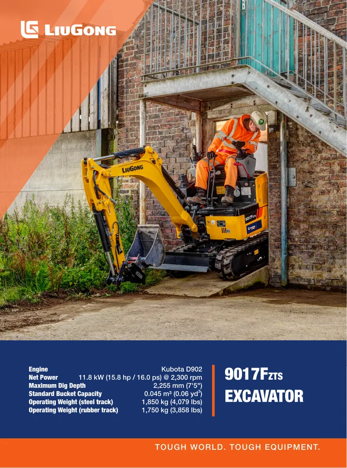 LiuGong 9017FZTS machine manual cover