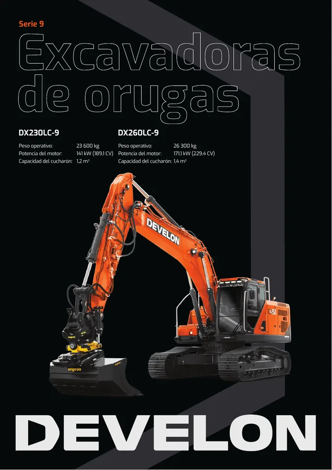 Doosan DX230LC-9 · DX260LC-9 machine manual cover