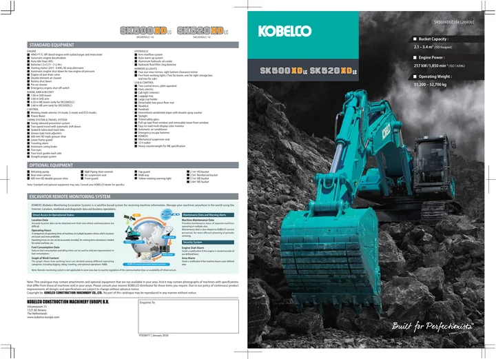 Kobelco SK500XDLC-10 · SK520XDLC-10 设备手册外胶层