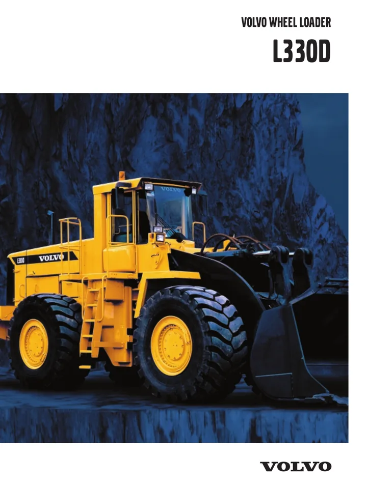 Volvo L330D machine manual cover: Volvo L330D Archived product document