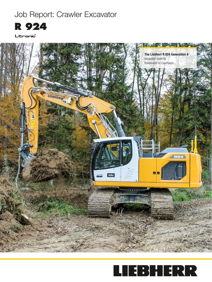 Liebherr R924 machine manual cover: Liebherr R924 Product literature