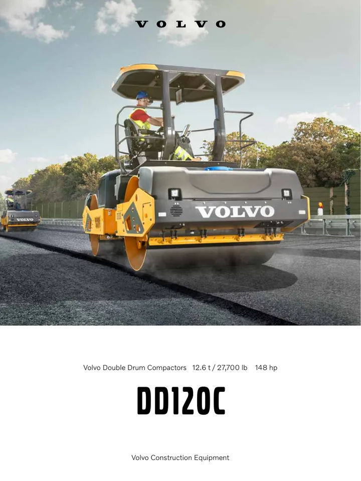 Volvo DD120C machine manual cover: Volvo DD120C Product brochure