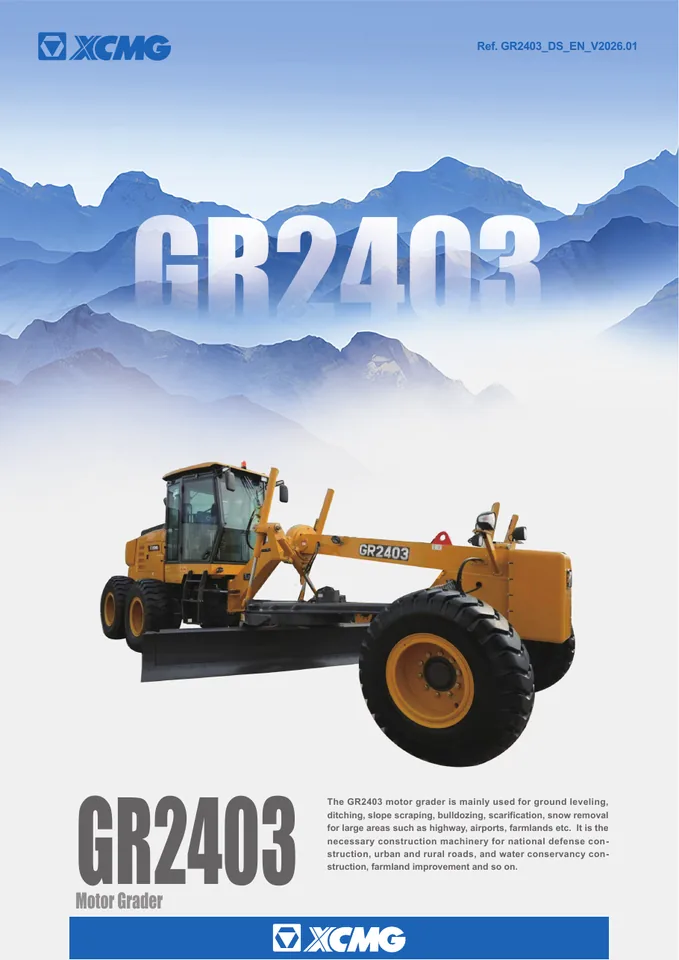 XCMG GR2403 machine manual cover: xcmg-gr2403-aa59f0b9b1-official-literature